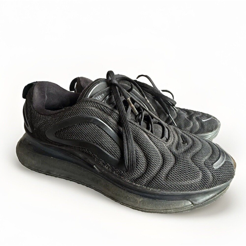 Nike Air Max 720 Triple Black Women's Size 8.5 Running Shoes AR9293-006